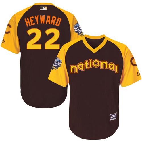 Cubs #22 Jason Heyward Brown 2016 All-Star National League Stitched Youth MLB Jersey